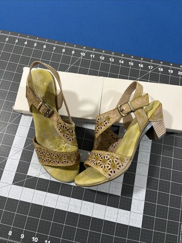 Sandali Spring Step L'Artiste Noreen taglia 37/US 6 cinturino in pelle beige - nuovi - Foto 2 di 8
