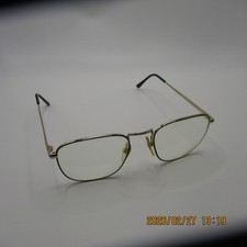 Vintage Benetton Marlboro BKG Gold Full Rim Eyeglass Frames 52-21 140 Italy