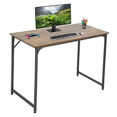 Computer Desk Home Office Deskes Gaming Desk Multi-Function 39 inch Brown