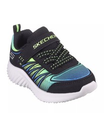 Skechers Bounder Zatic Sneakers Toddler Boys Size 8 Blue Green 403737N Hook Loop