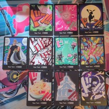 10cd One Piece Alt Art DON!! card bundle inc. 1 Silvers Raleigh foil Don!! Mint