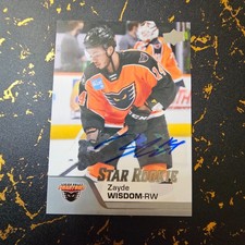 2020/21 Upper Deck AHL Hockey - Zayde Wisdom - AUTO