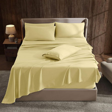 Extra Deep Pocket Sheet Sets, Luxury Soft 6 Piece Bed Sheet Set Fits Mattress 18