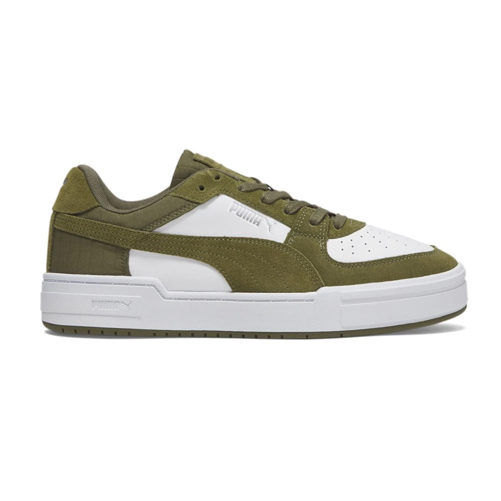 PUMA Ca Pro Quilt Lace Up Mens Green Sneakers Casual Shoes 39327702