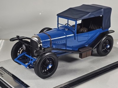 Tecnomodel 1:18 Bentley 3L Street Version 1924 blau/schwarz Roof Top Up Limited Ed