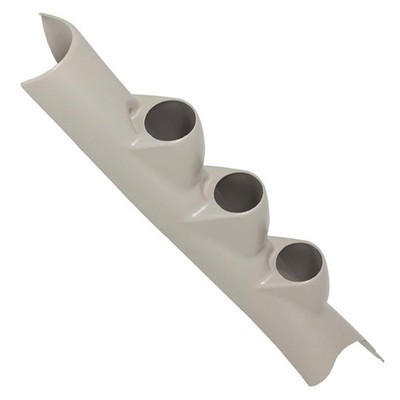 GlowShift Taupe Triple Pillar Gauge Pod Fits 2010-2018 Dodge Ram 2500 3500 52mm