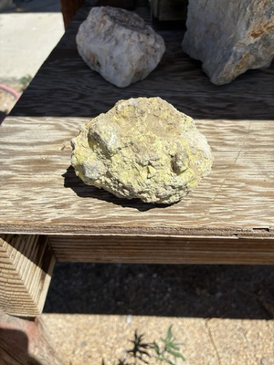 #ad Natural Yellow Sulfur Crystal Rock Northern Nevada $20.00