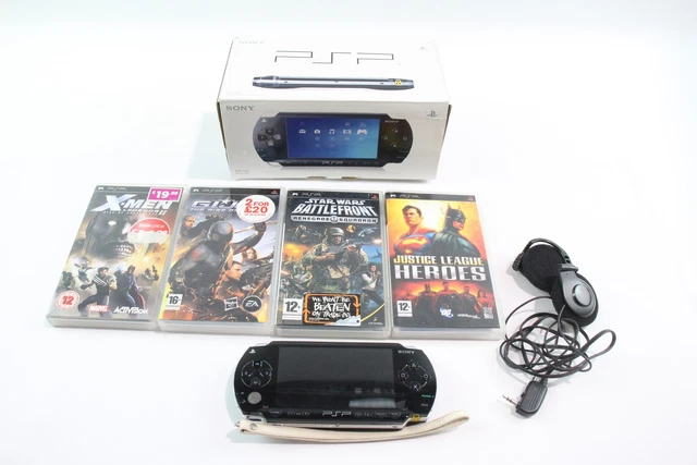 Sony Playstation Portable PSP 1000 w/ Charger & Games *Working*