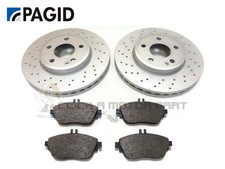Pagid Front 2 Drilled Brake Discs & Pads For Mercedes CLA220 2013-2018 (Check)