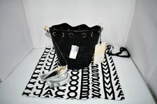Marc Jacobs The Leather Bucket Bag in Black #H652L01PF22-001 NWT