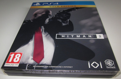 HITMAN 2-GOLD EDITION-STEEL BOOK-SONY PLAYSTATION 4-COMPLETE-ITALIAN-EXCELLENT