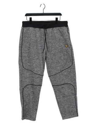 Lyle & Scott Herren Sporthose XXL Grau 100% Polyester Tapered Jogginghose