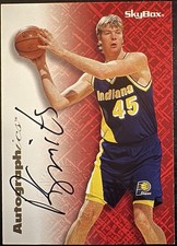1996-97 SkyBox Premium Basketball Autographics Rik Smits Black Ink