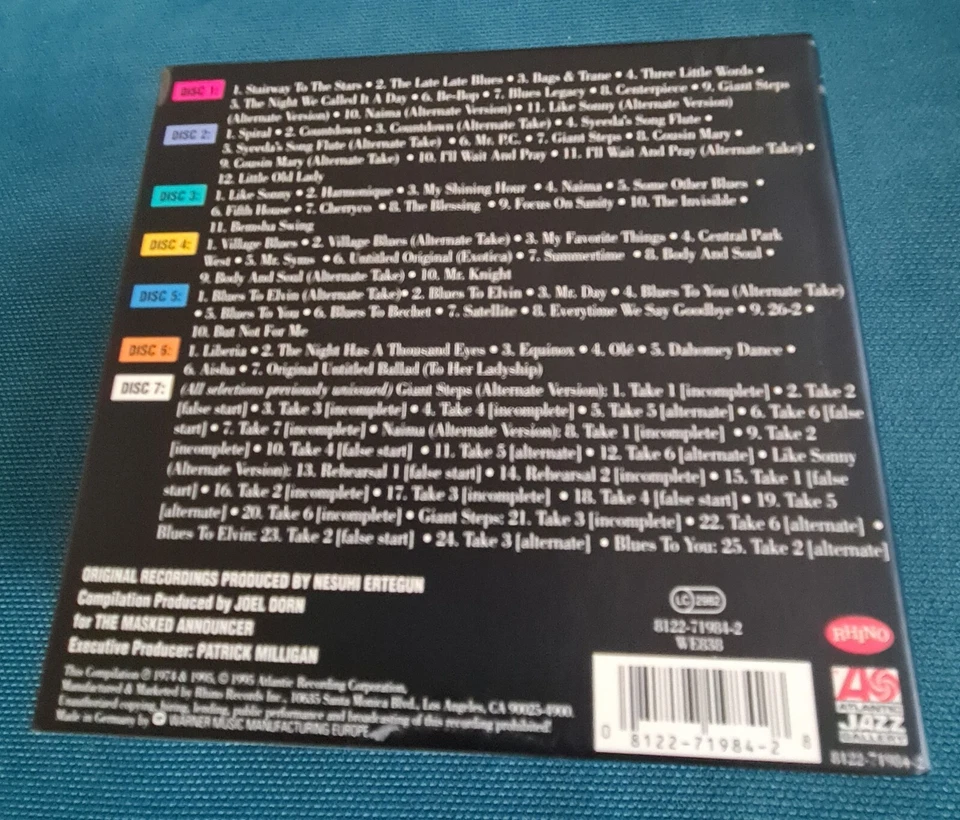 John Coltrane - The Heavyweight Champion (Atlantic Recordings, 7 CDs, neuwertig) - Bild 2 von 4