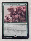 MTG March of Burgeoning Life #201 Kamigawa Neon Dynasty Card Rare NM