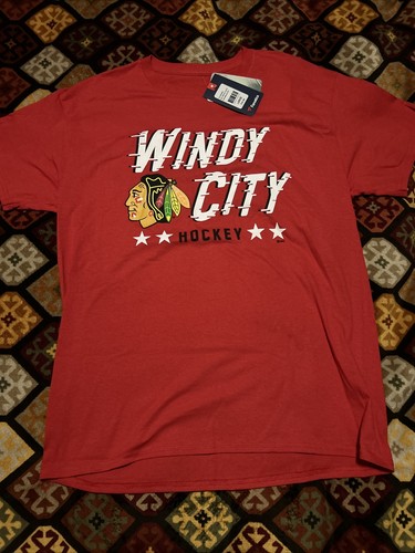 Chicago Blackhawks Windy City T-Shirt Herren Large Neu mit Etikett - Bild 2 von 6