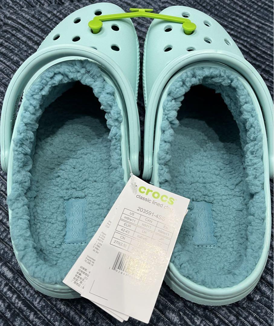 NEW Crocs Unisex Classic Lined Clog White M9 / W11 Eur 42-43 Classic Lined Clog - White/ Grey – mStore.Kh | mTravel Store main image 4