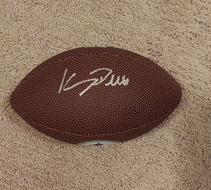 Super Bowl Champion Kenny Pickett signed Autographed 6" Football Steelers Eagles
