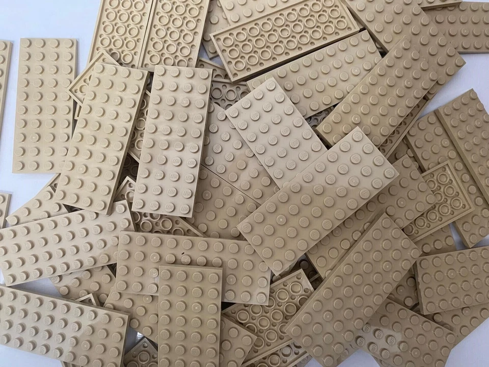 LEGO® Steine 10x 4x10 Platten tan beige 3030 NEU