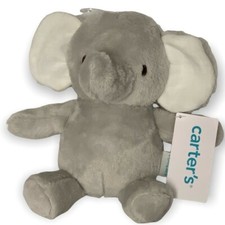 CARTERS Plush GRAY ELEPHANT Lovey 68091 New