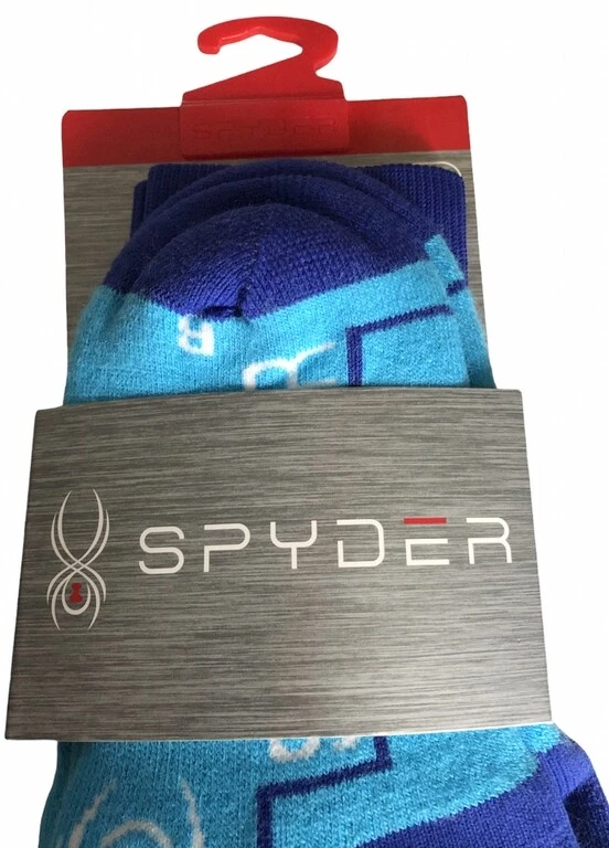 Spyder Ski Socks Women's Girl's Blue Size Small Shoe 4-6.5 Peak Performance - Image 2 of 4