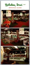 Postcard Holiday Inn East Springfield Illinois  9'' X  4" Oversize Card  LC-1