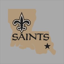 New Orleans Saints 5 NFL Team Logo Vinyl Decal Sticker Car Window Wall Cornhole