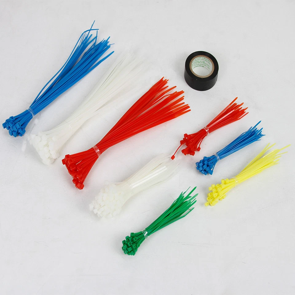 16 Sets KUMA 300 Piece 4" 8" Self Lock Nylon Wrap Loop Cable Cord Wire Zip Ties - Image 3 of 3