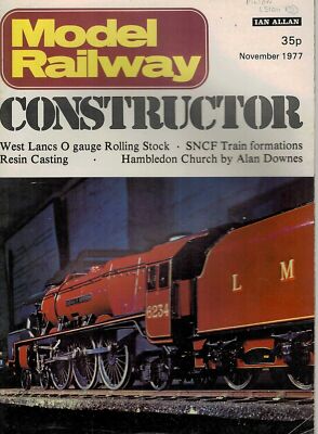 1977 NOV 50728 Modelleisenbahn Konstrukteur Hambledon Kirche von Alan Downes