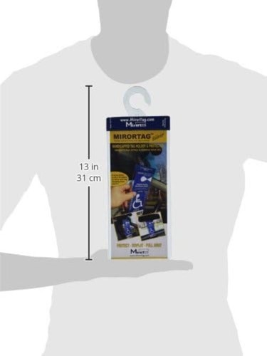 MirorTag Silver: Easy Handicap Parking Placard Holder with Strong Magnet & Hook - Picture 12 of 12