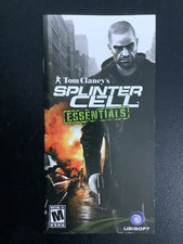 Tom Clancy's Splinter Cell Essentials PSP Portable Instruction Manual Only