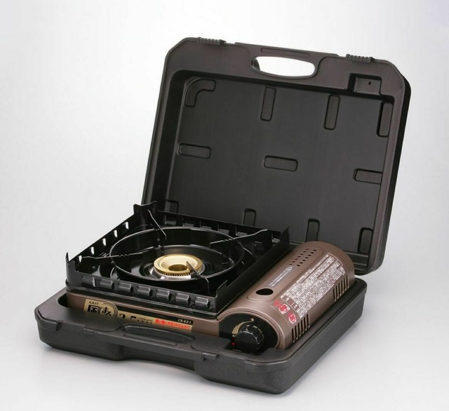 Iwatani Portable Butane Stove With Hard Case Camping Gas Burner Japan