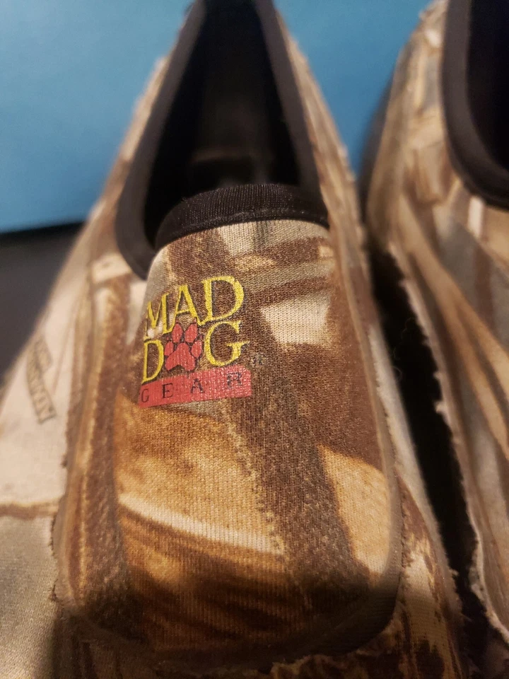 MAD DOG Camo Neoprene Rubber Working Rain Snow Shoes Mens 12 - Image 2 of 4