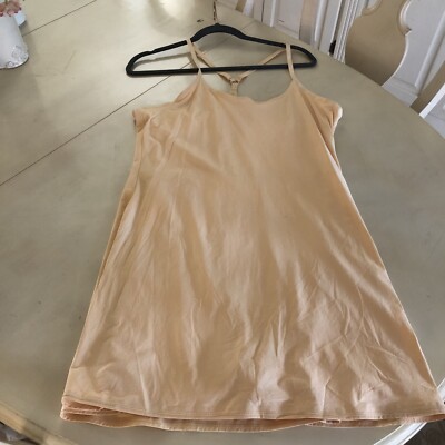 brown exercise dress Luna dress with polka dots