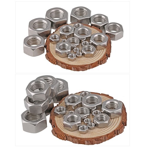 Fine Thread Hex Full Nuts Lock Nuts M6 M8 M10 M12 M14 M16 M20 M24 A2 Stainless - Picture 10 of 10