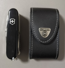 Victorinox Officier Suisse Schweizer Taschenmesser 18 Funktion in Leder Tasche