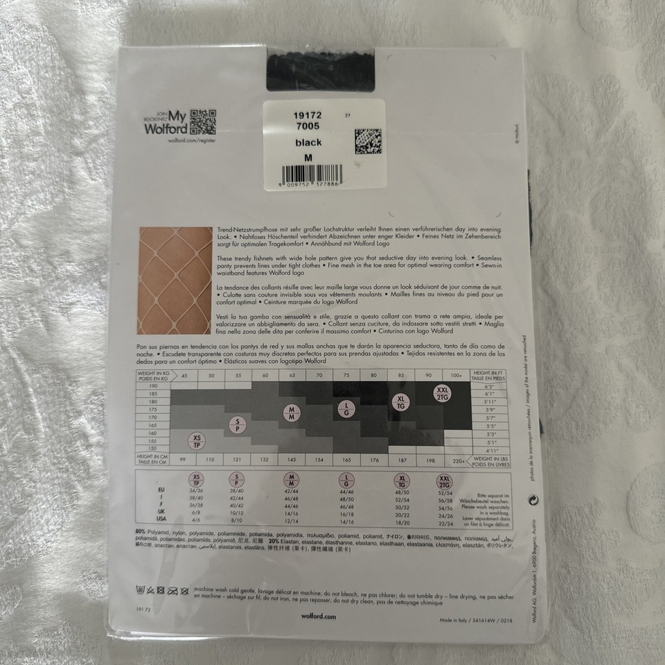Wolford Kaylee Black Tights Size Medium eBay