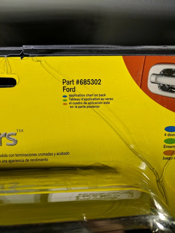 Cubiertas de manija de puerta cromadas originales Lund AVS Ford sin teclado sin cerradura de pasajero Foto 2 de 4