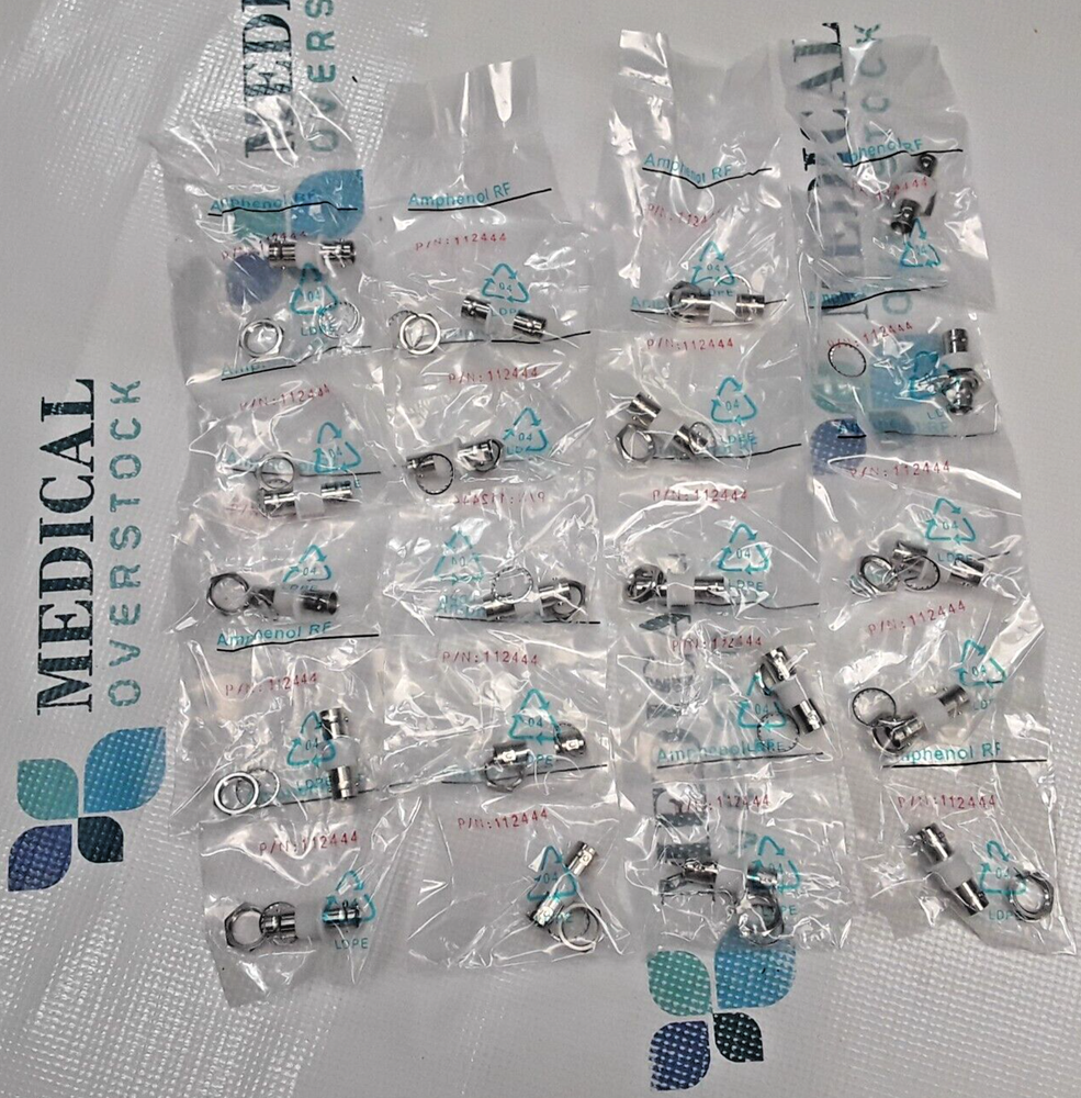 112444 AMPHENOL RF - BNC JACK BNC JACK CONNECTOR BULKHEAD 75 Ohms LOT OF 20 NEW