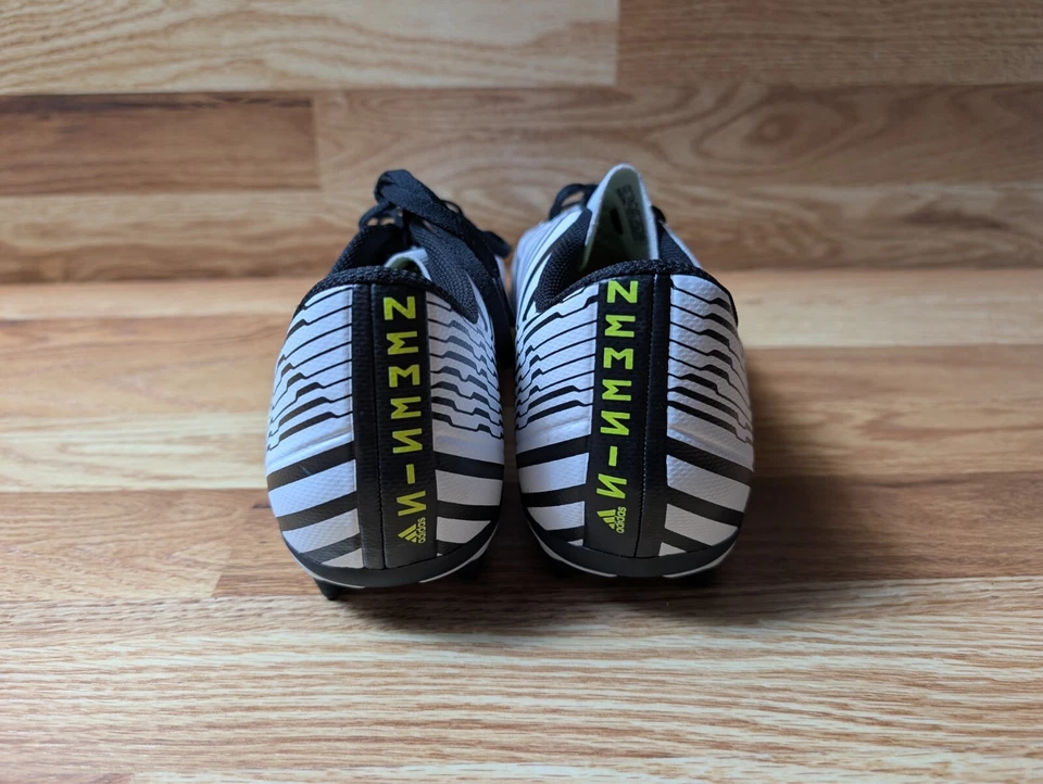 Adidas Nemeziz 17.4 FxG Men's Size 12 Soccer Cleats Black White S80606 - Image 4 of 4