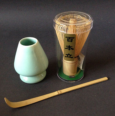 Tea Ceremony Utensil 80 Count Wisk Whisk w/ Chashaku Bamboo Scoop Matcha Tool