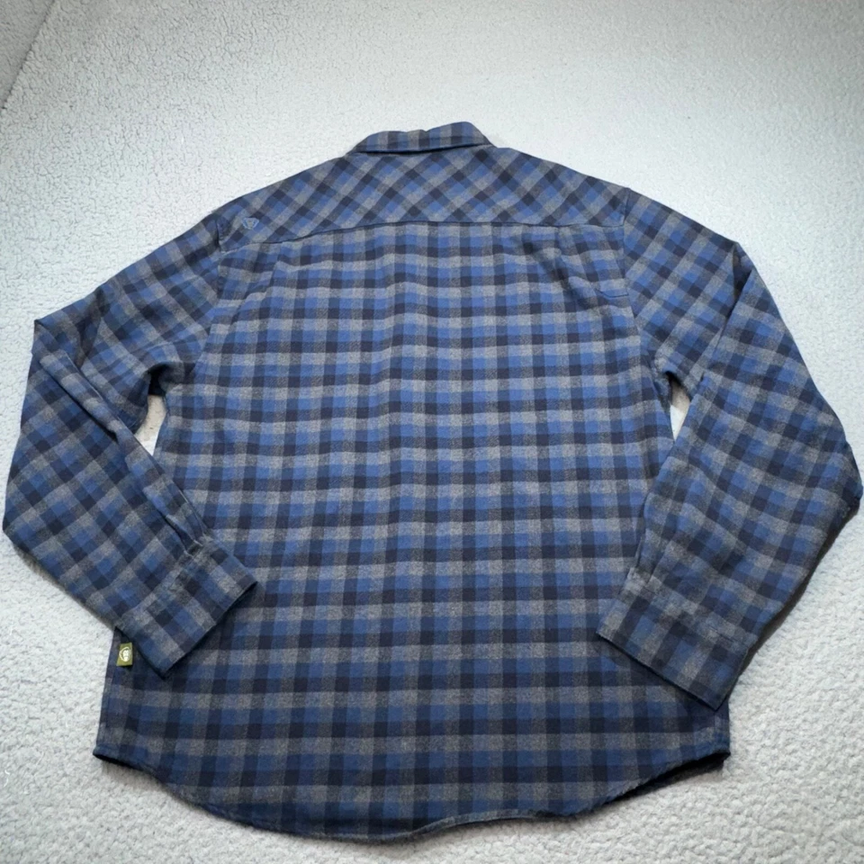 Howler Brothers Shirt Men Medium Blue Flannel Shooting Check Pocket Point Casual - Image 3 of 4