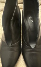 Black deep V Celine-Style Jigsaw Shoe/boot Size 39 excellent condition in box 