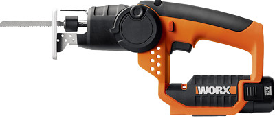 Worx WX540 2 in 1, Säbelsäge Stichsäge Pendelhubsäge inkl. 12V Akku und Koffer