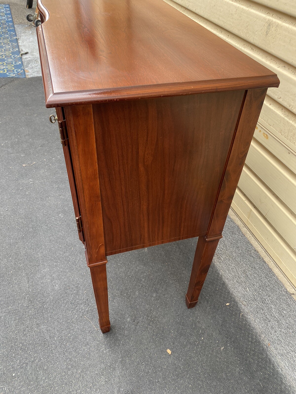 65830   Cherry Hepplewhite Buffet Sideboard Server Cabinet