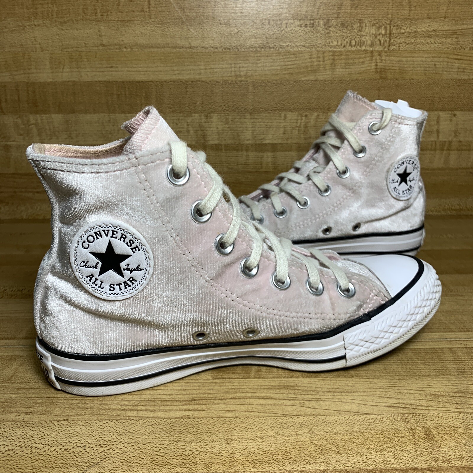 white fuzzy converse