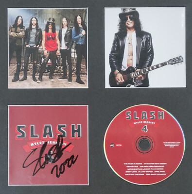 SLASH Signed 4 CD Album Booklet Cover Custom Framed Autographed