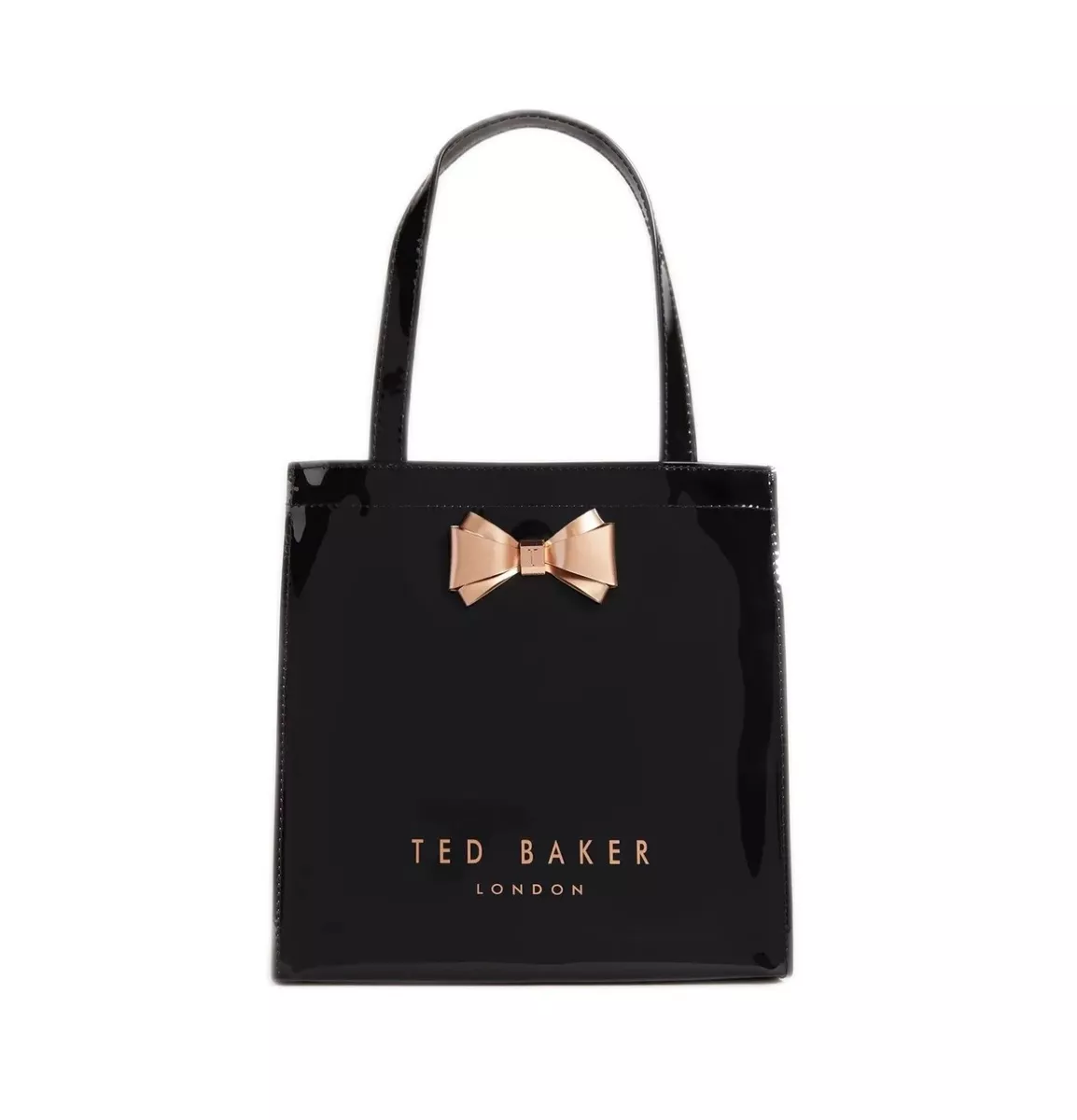 Ted Baker Aracon Black Plain Bow Small Icon Bag eBay