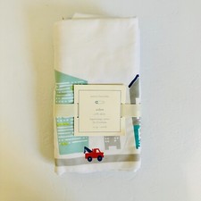 POTTERY BARN KIDS AIDEN CARS BUILDINGS CITY STREET CRIB SKIRT 79