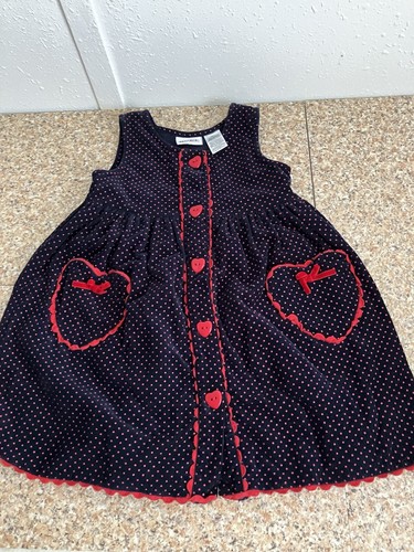 Blueberi Boulevard dunkelblau Cordury rot gepunktet Herz Taschen überbacken Gr. 4 - Bild 1 von 11